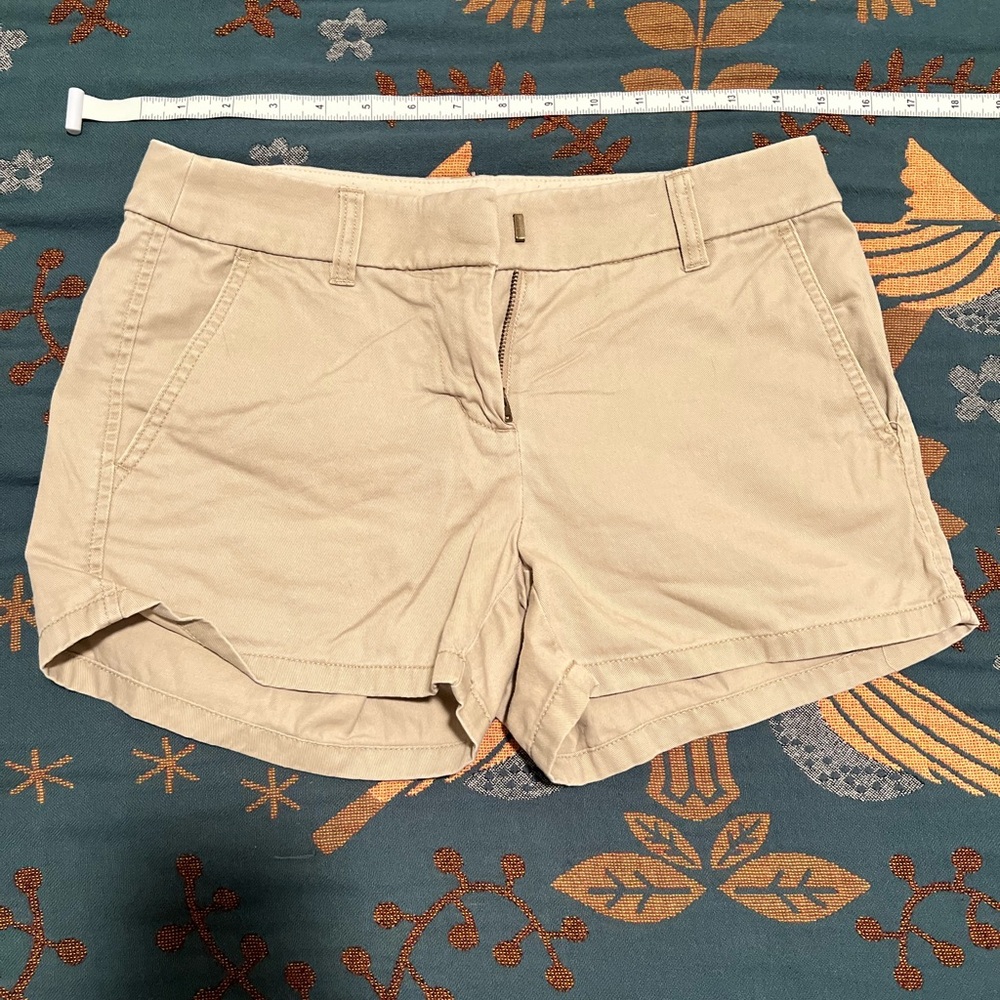 J. Crew women’s Tan Chino Shorts Sz 0